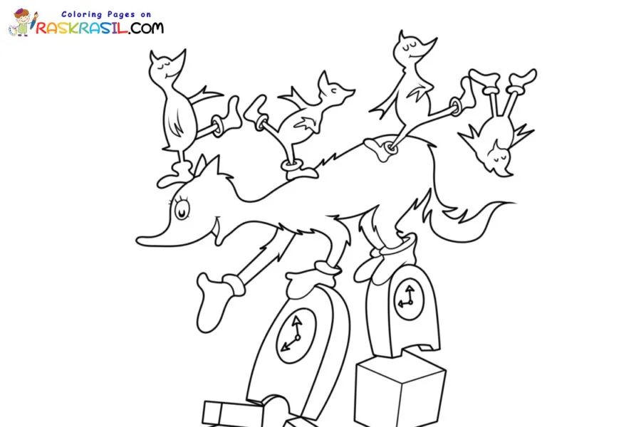 Fox in Socks para Colorear 10