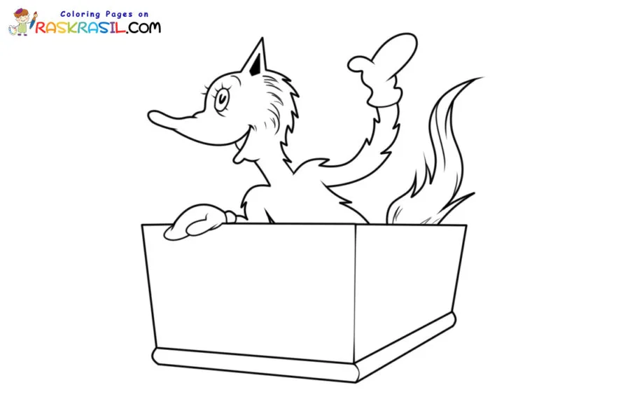 Fox in Socks para Colorear 9