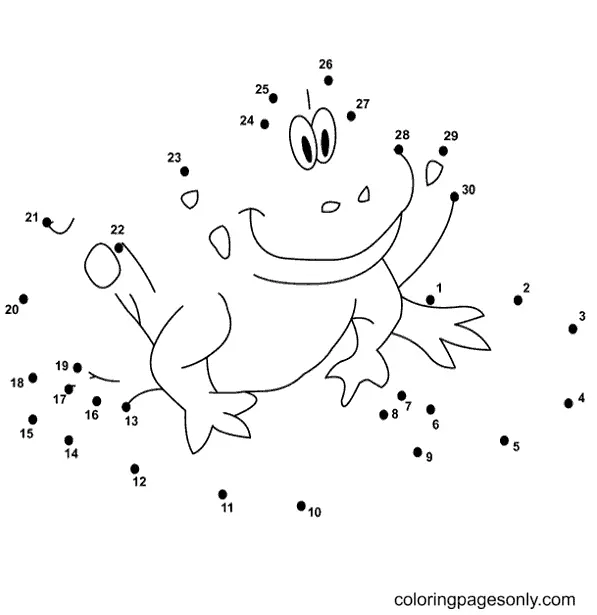 Frosch Ausmalbilder 17