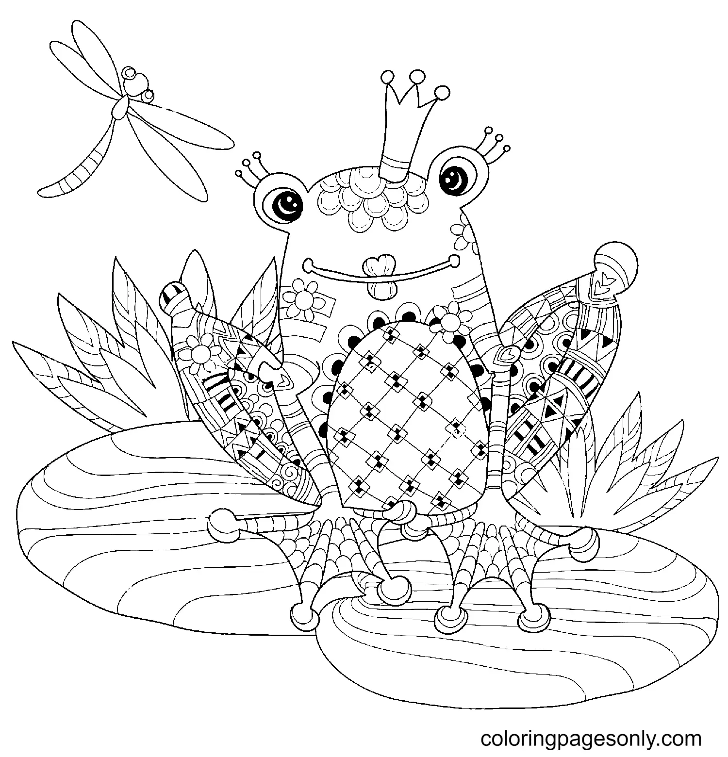 Frosch Ausmalbilder 63