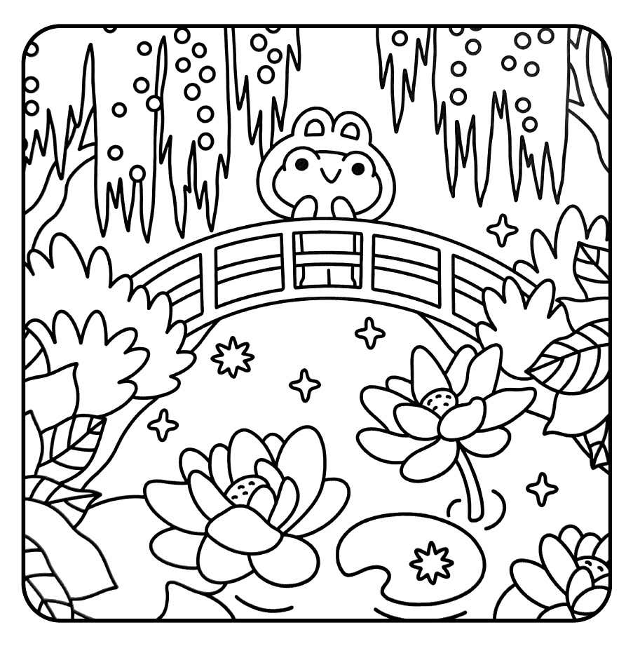 Froschtage Ausmalbilder 3