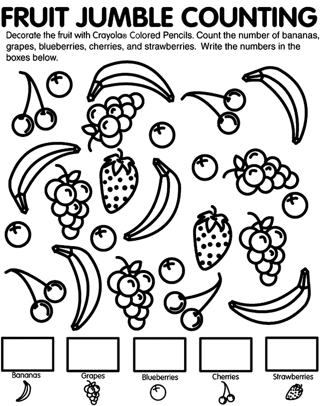 Frucht Ausmalbilder 37