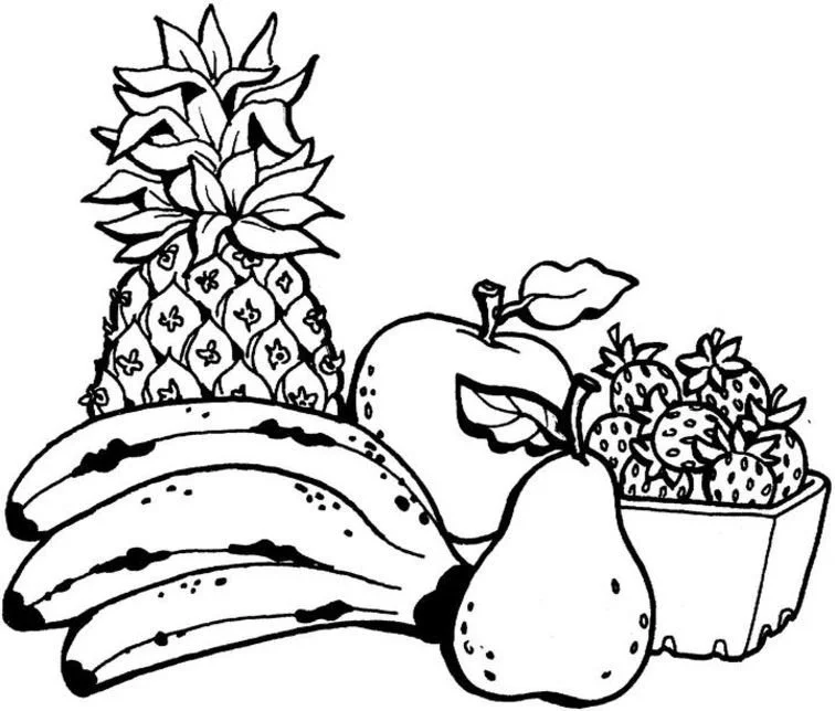 Frucht Ausmalbilder 4