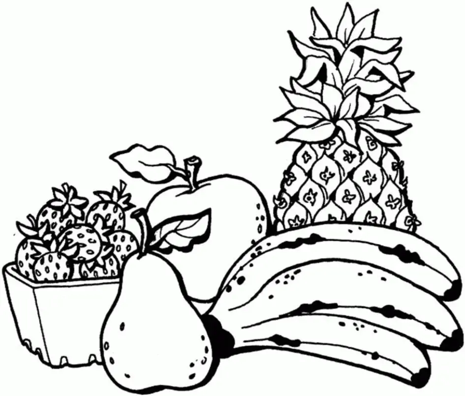 Frucht Ausmalbilder 8
