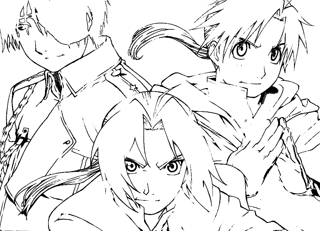 Fullmetal Alchemist Coloring Pages 18