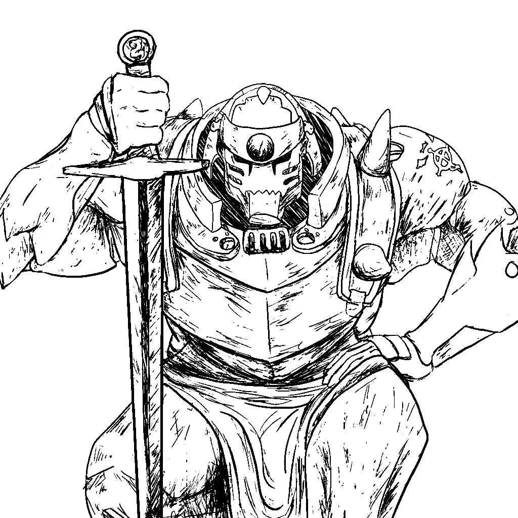 Fullmetal Alchemist Coloring Pages 19