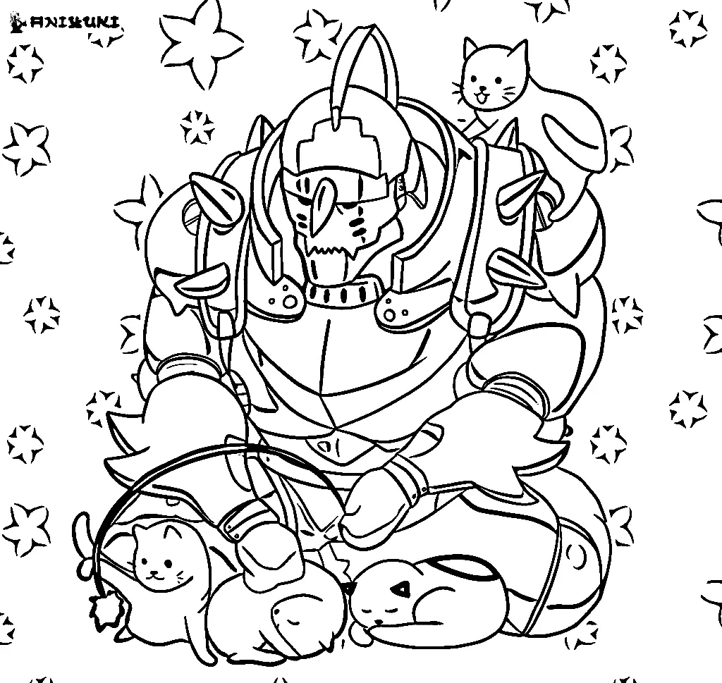 Fullmetal Alchemist Coloring Pages 45