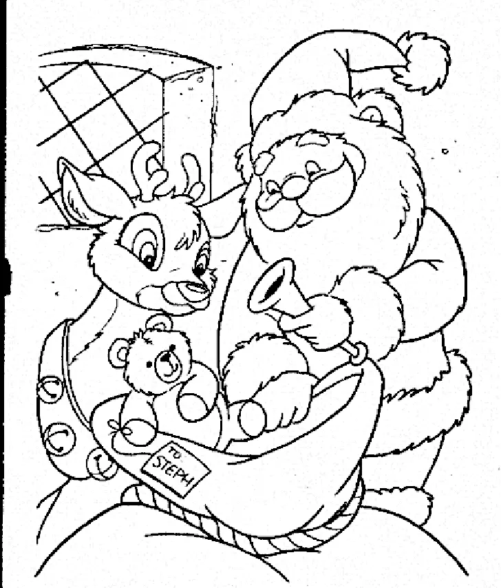 Divertidos De Navidad Para Colorear 11
