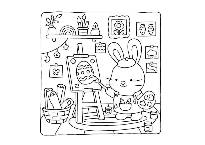 Fuzzy Hygge Ausmalbilder 12