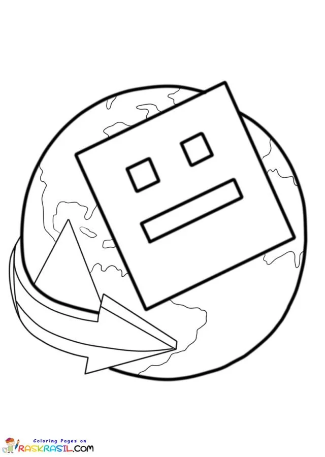 Geometry Dash Coloring Pages 7