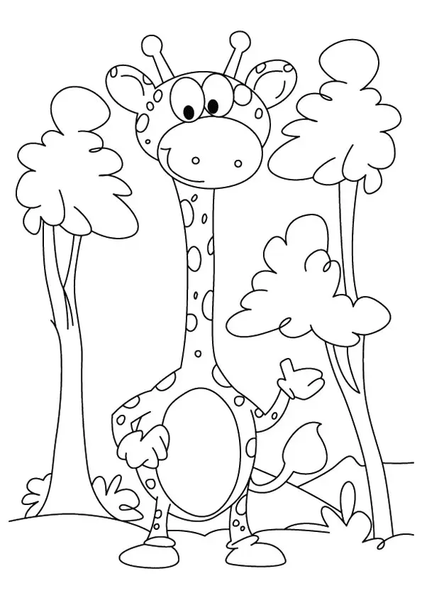 Desenhos de Girafas Para Colorir 27