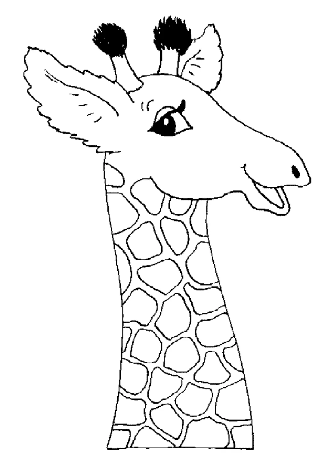 Desenhos de Girafas Para Colorir 50