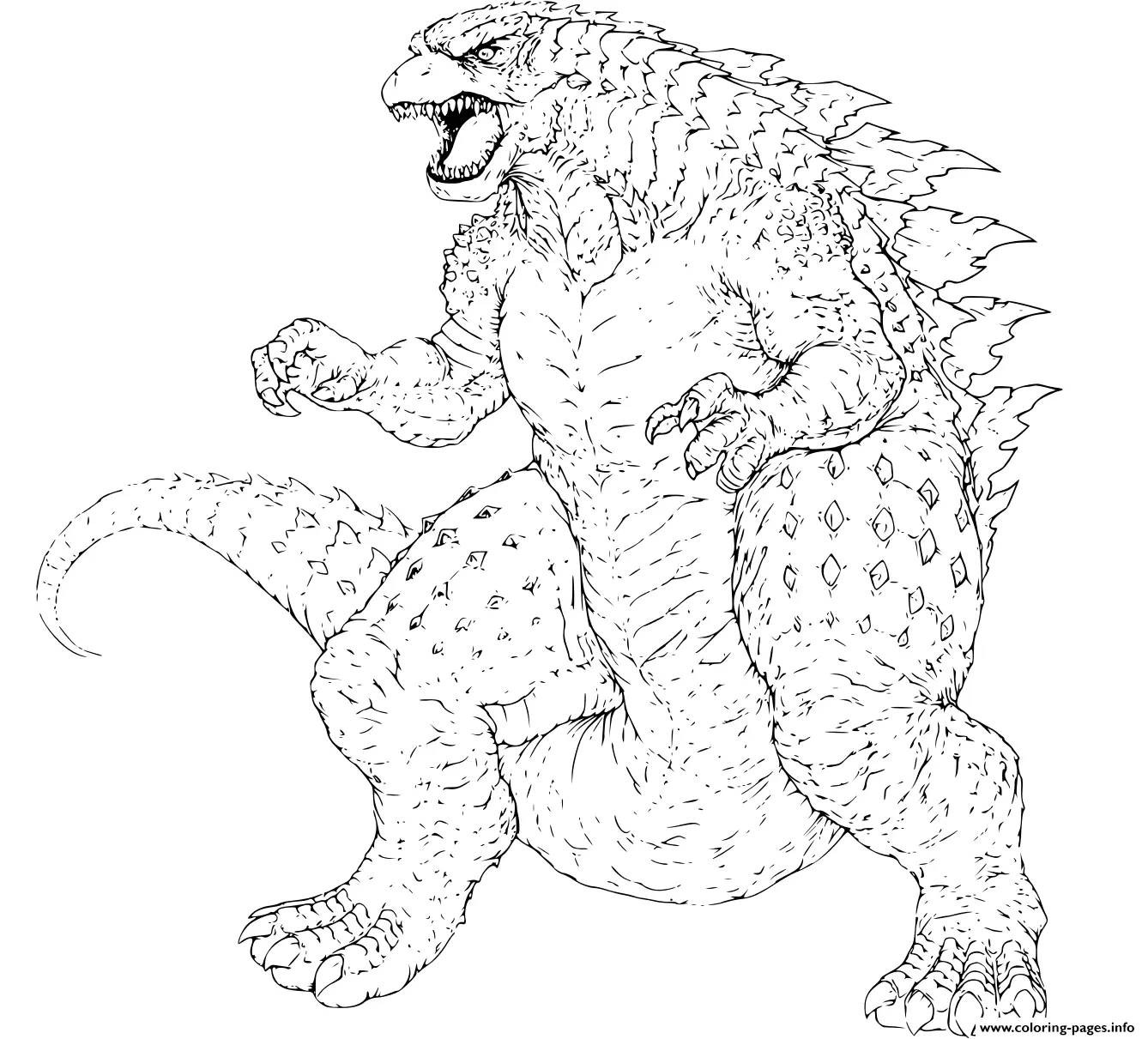 Godzilla Coloring Pages 11