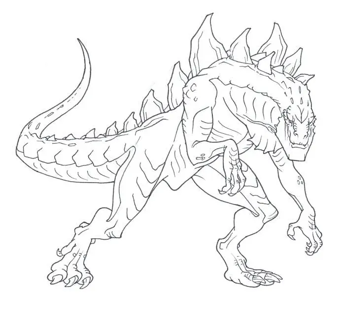 Godzilla Coloring Pages 16
