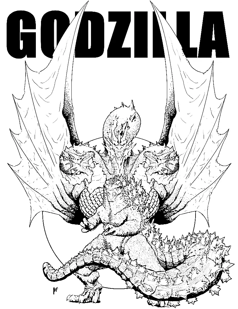 Godzilla Coloring Pages 18