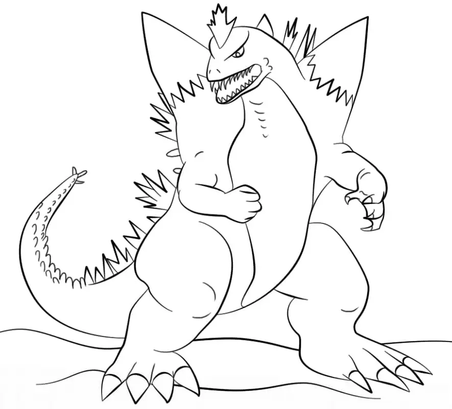 Godzilla Coloring Pages 24