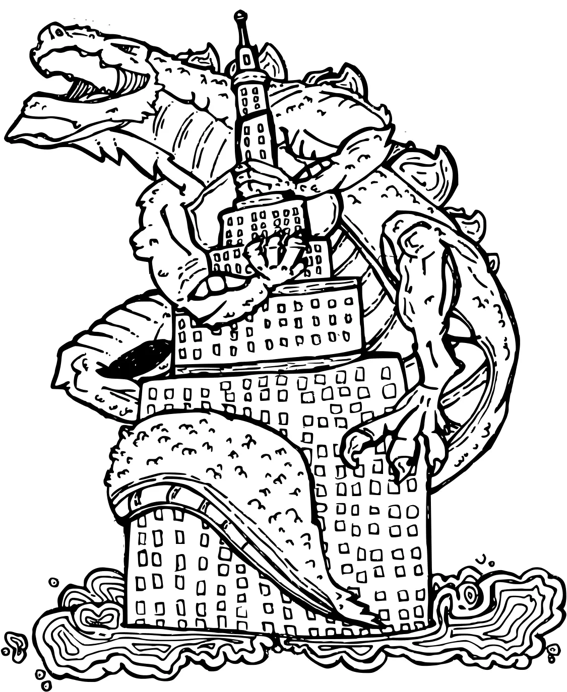 Godzilla Coloring Pages 25