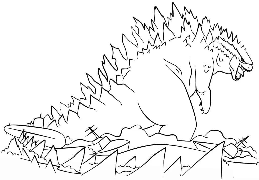 Godzilla Coloring Pages 31