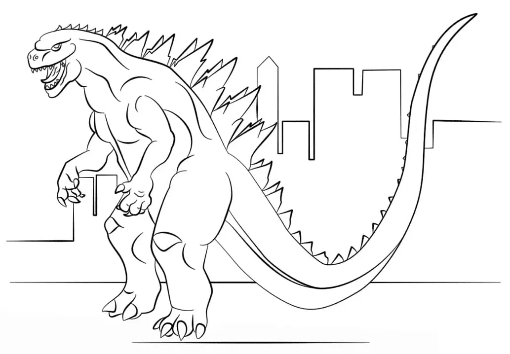 Godzilla Coloring Pages 40