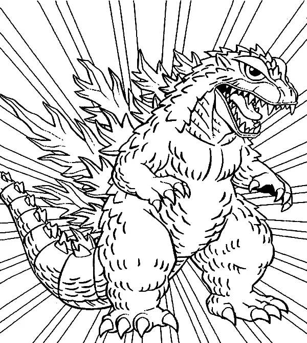 Godzilla Coloring Pages 44