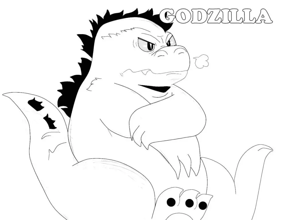 Godzilla Coloring Pages 47