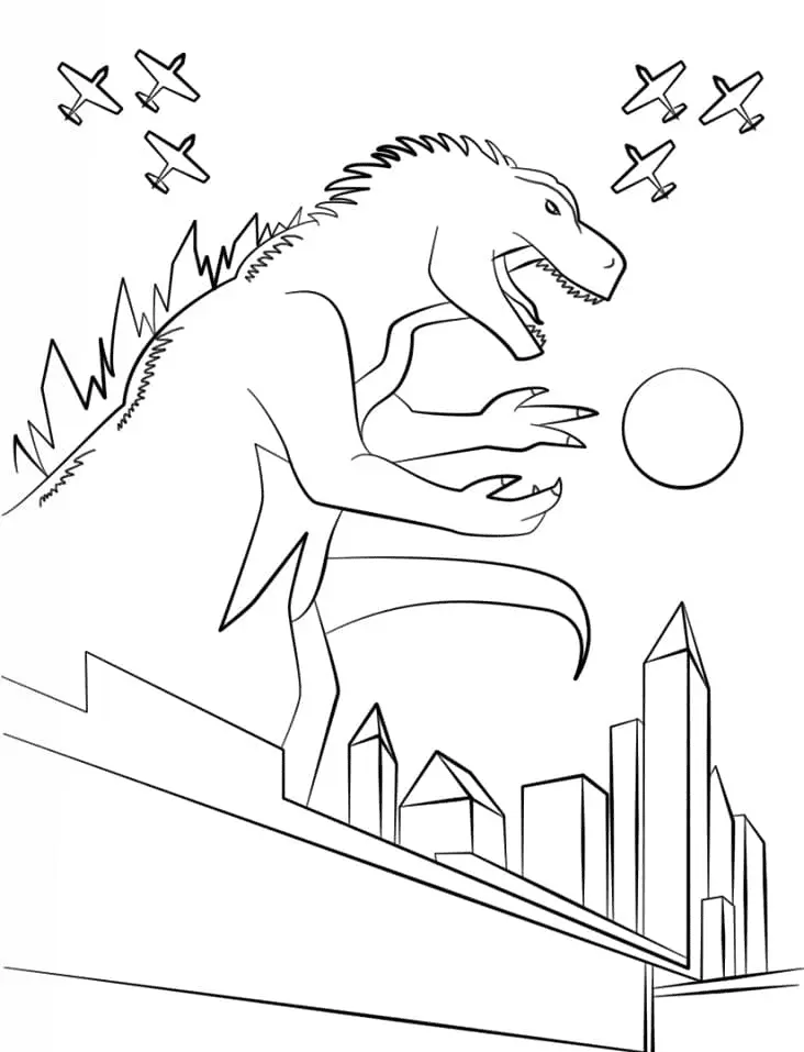 Godzilla Coloring Pages 51