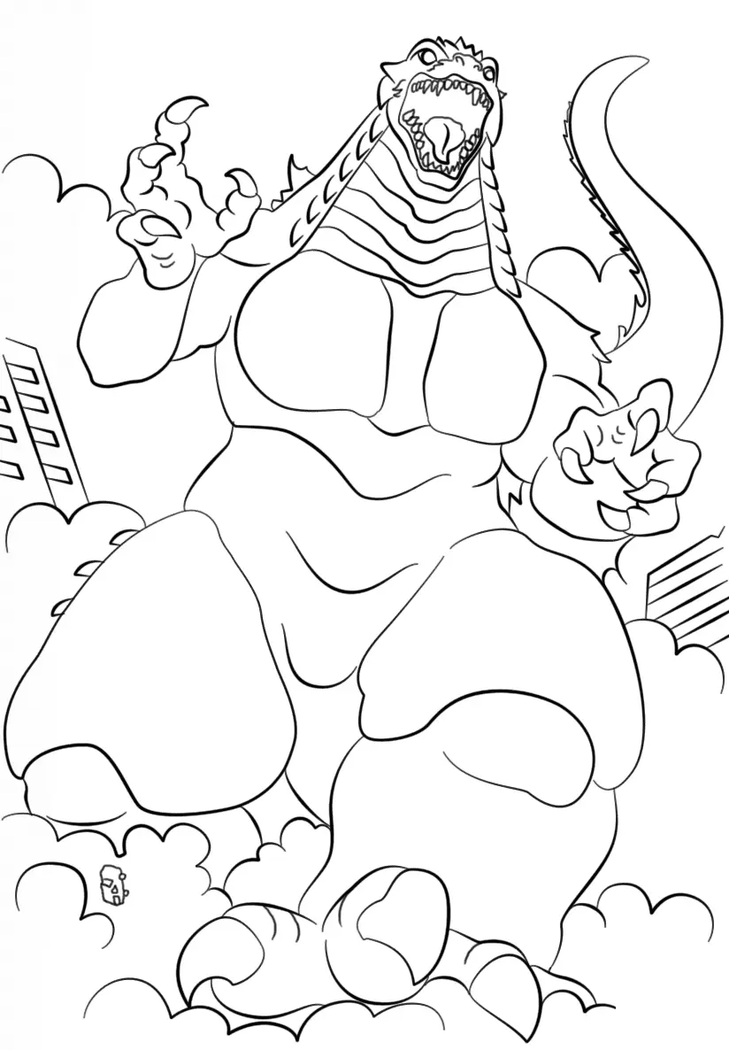 Godzilla Coloring Pages 58