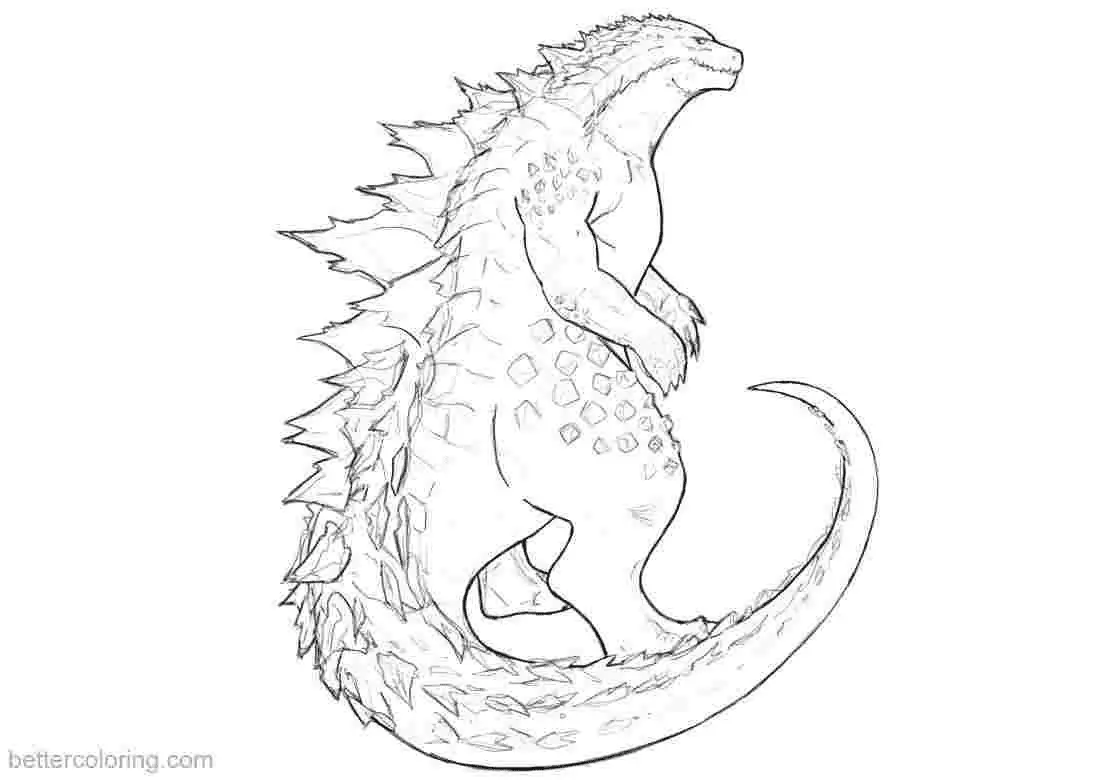 Godzilla Coloring Pages 7