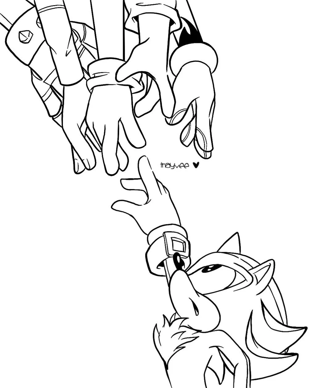 Goldene Sonic Ausmalbilder 15