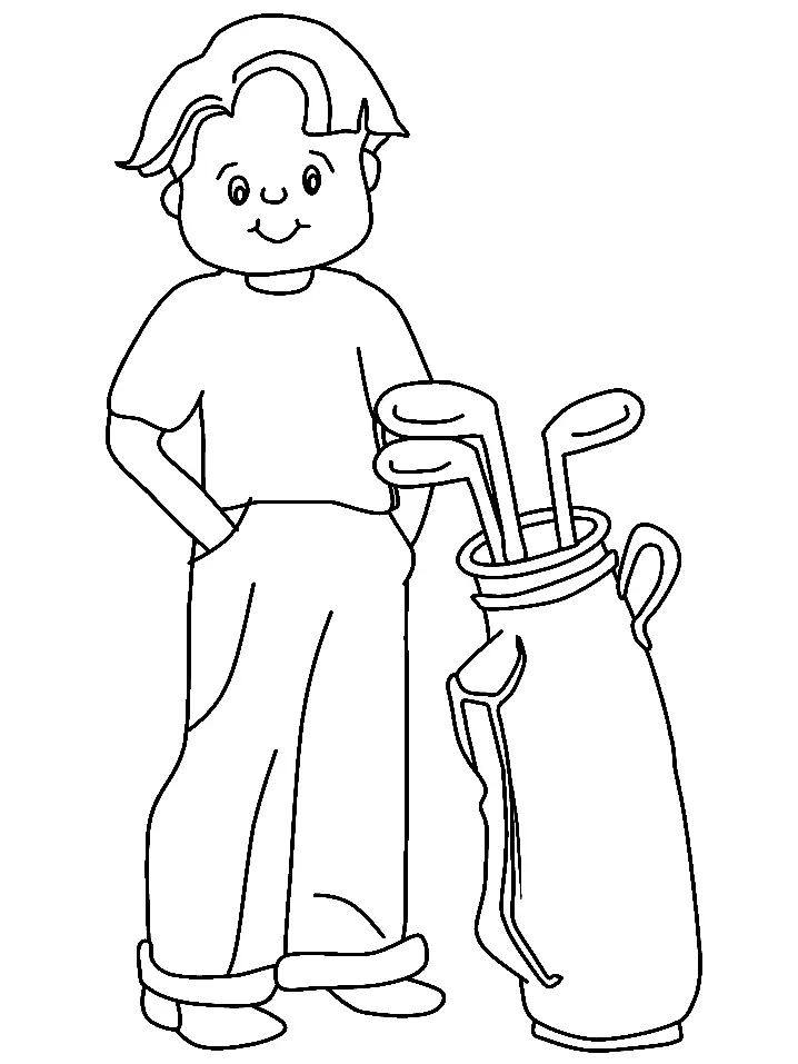 Golf Coloring Pages