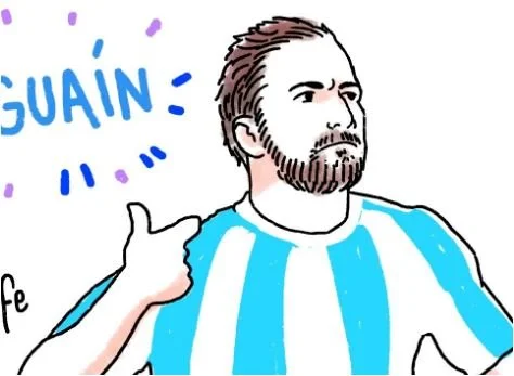 Desenhos de Gonzalo Higuain Para Colorir