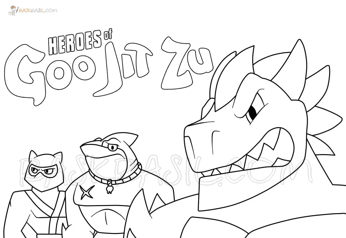 Goo Jit Zu Coloring Pages 22