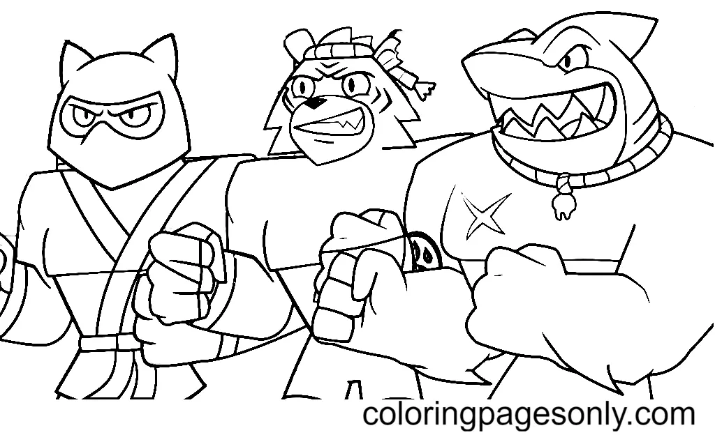 Goo Jit Zu Coloring Pages 3