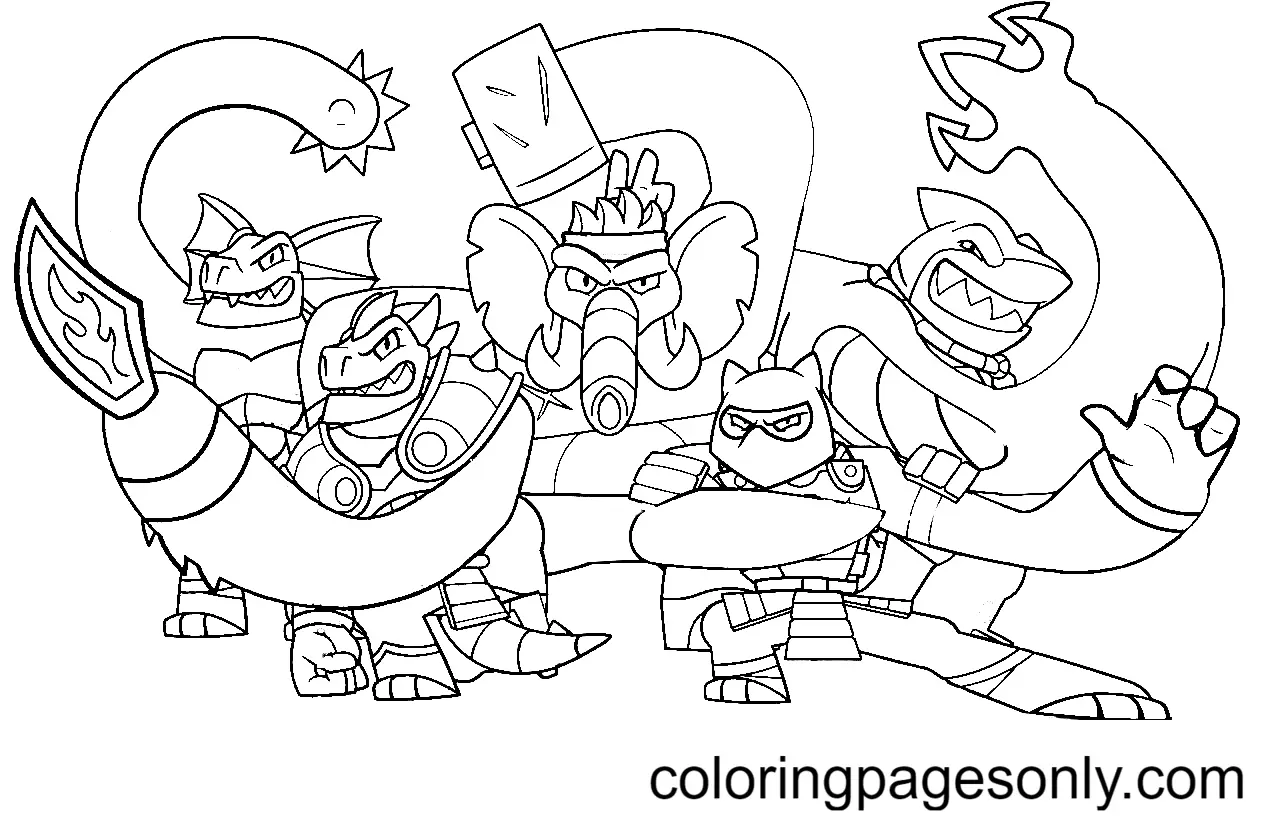 Goo Jit Zu Coloring Pages 7