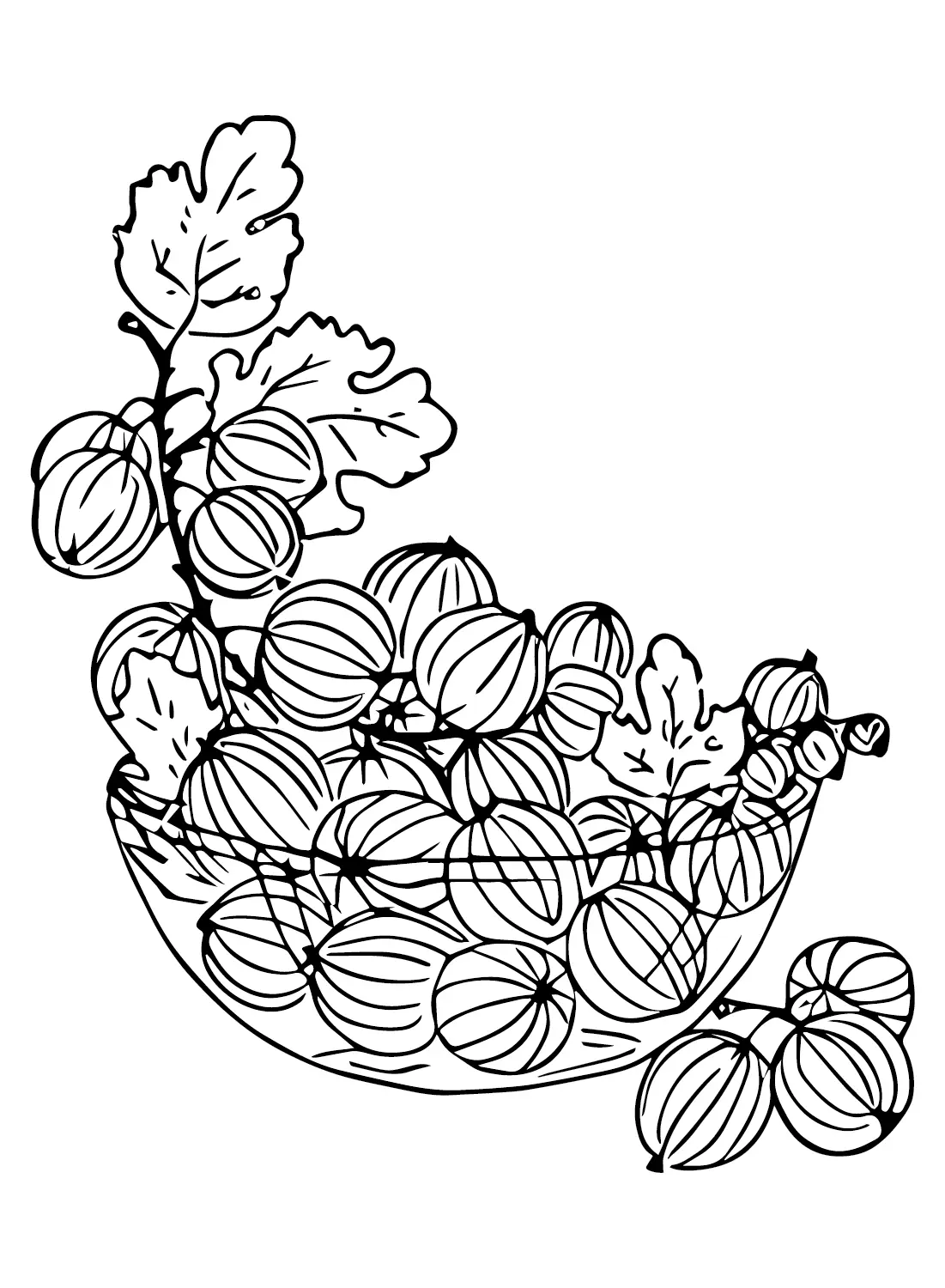 Desenhos de Groselha Para Colorir