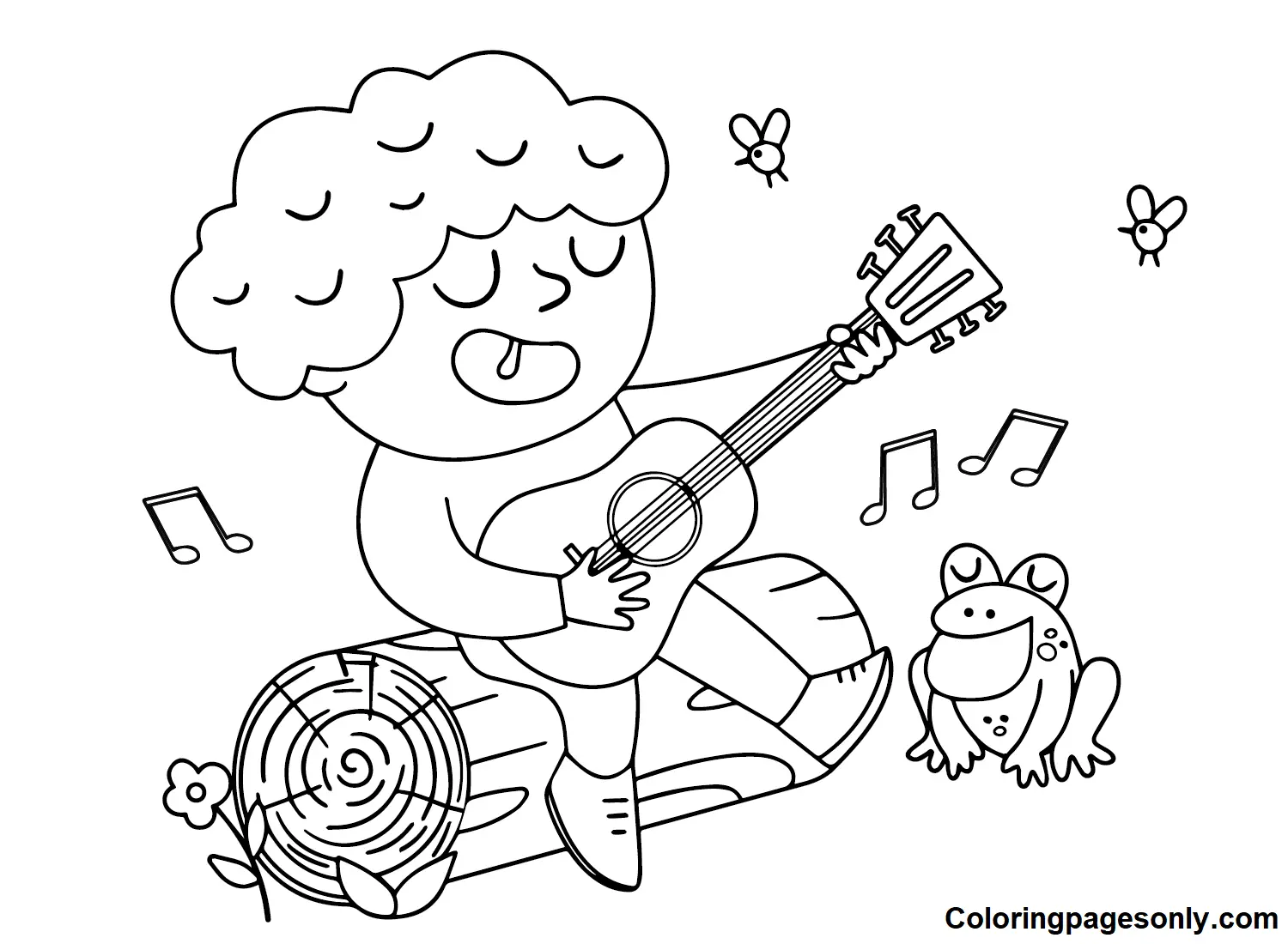 Guitar Coloring Pages