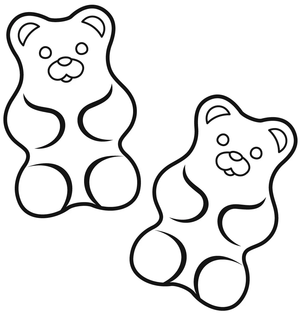 Gummibarchen Ausmalbilder 2