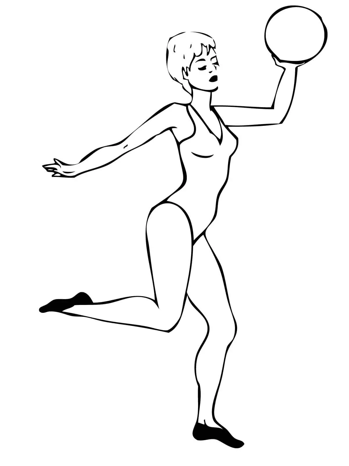 Gymnastics Coloring Pages