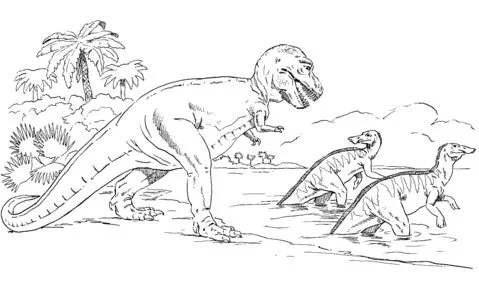 Hadrosaurus Ausmalbilder 12