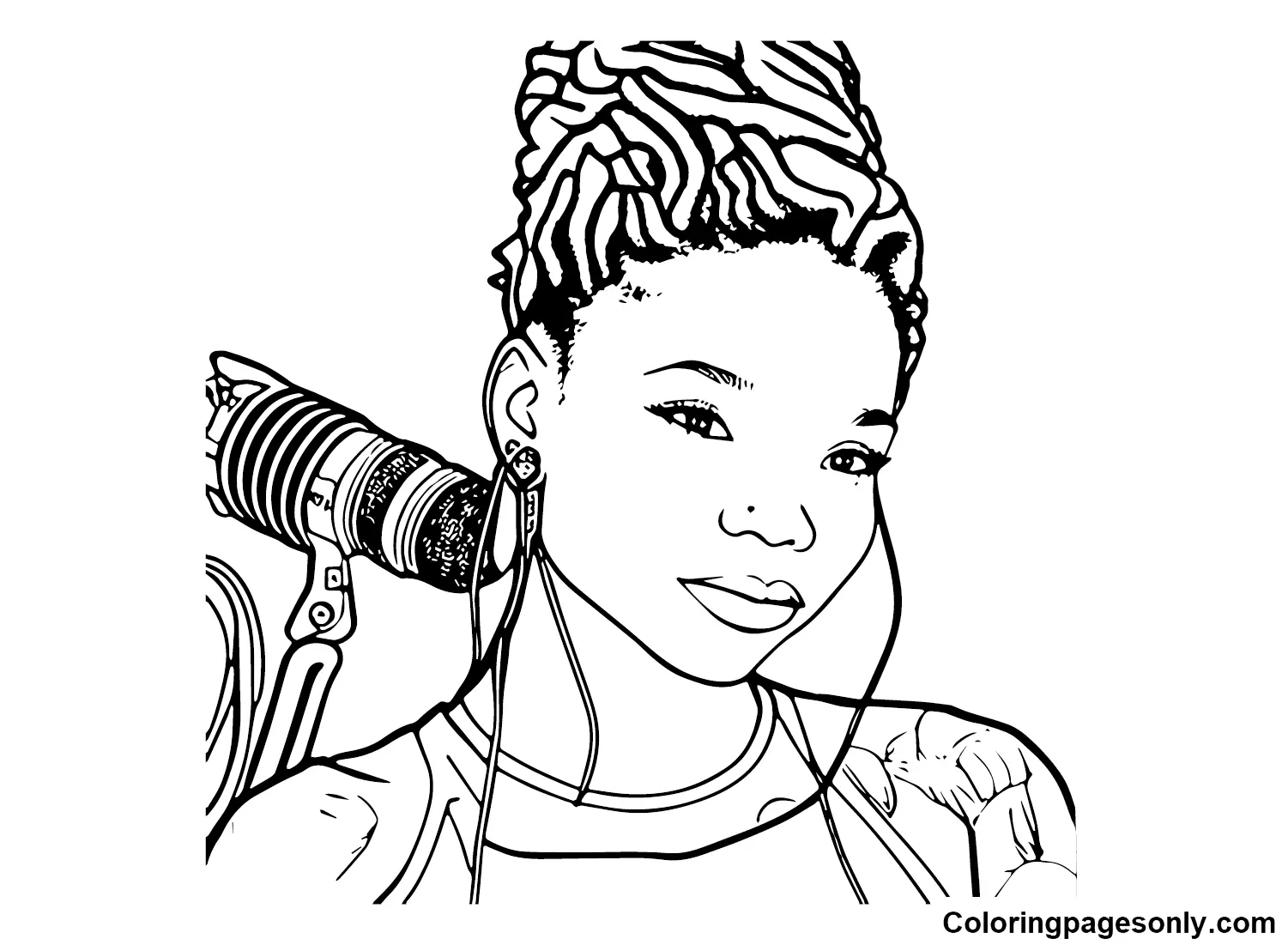 Halle Bailey Coloring Pages 10