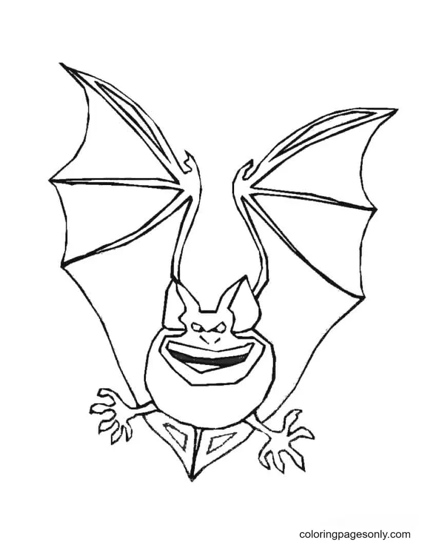Halloween Bats Coloring Pages