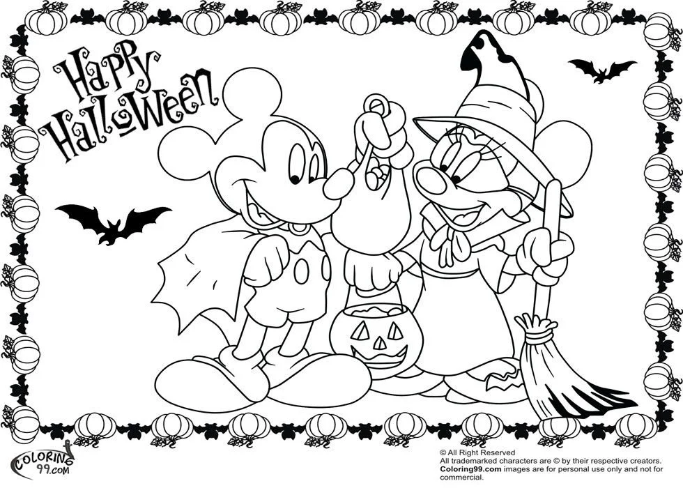 Halloween Mickey Mouse Ausmalbilder 4