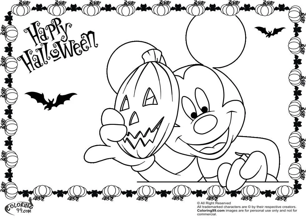 Halloween Mickey Mouse Ausmalbilder 5