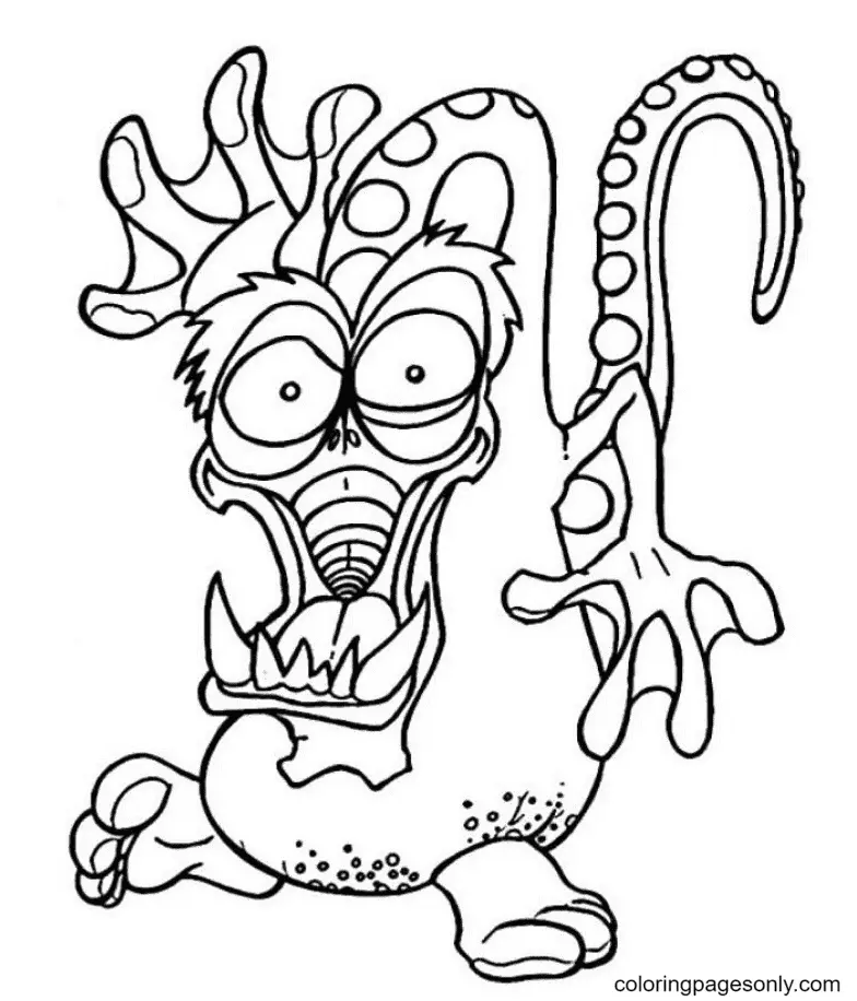 Desenhos de Monstros de Halloween Para Colorir 4