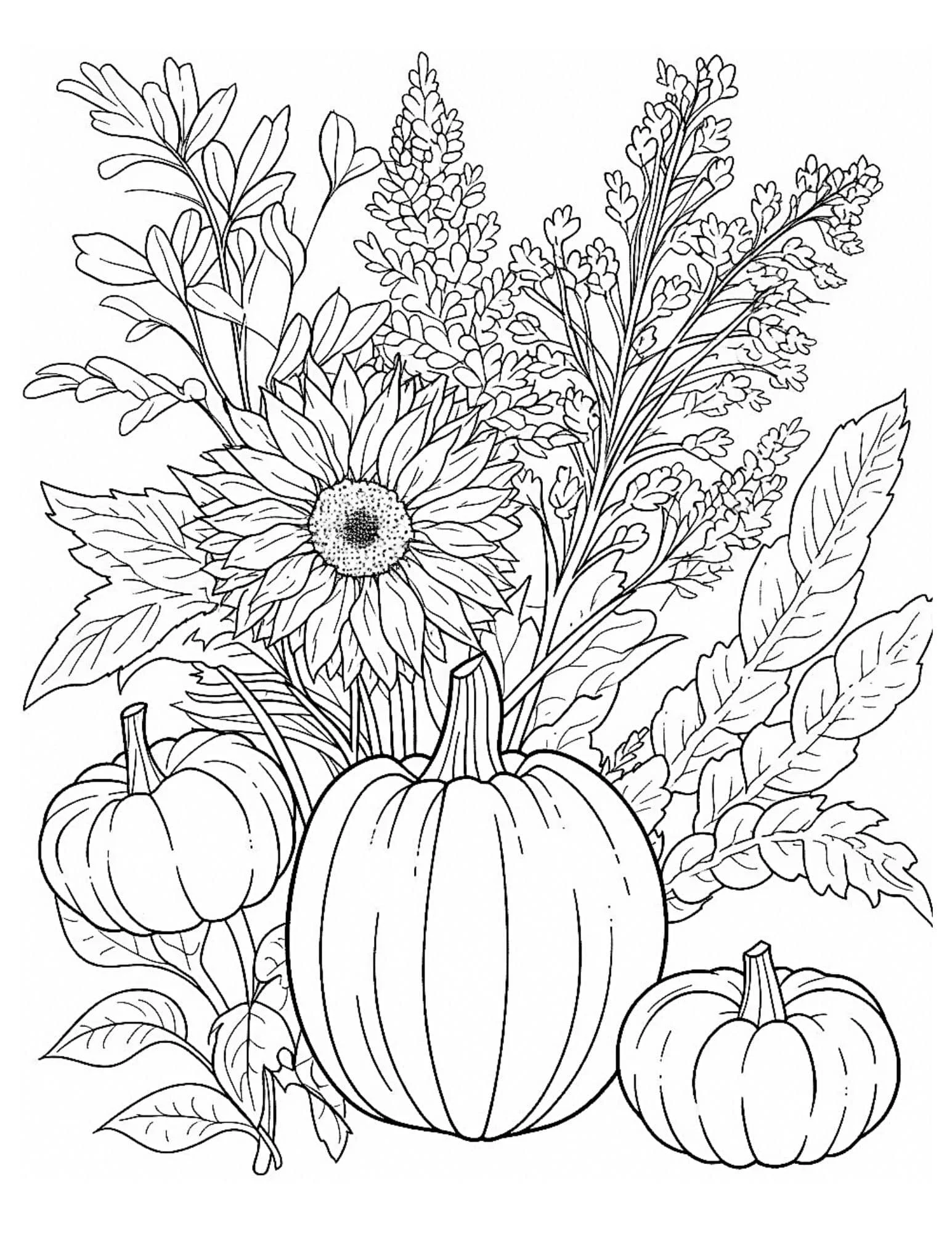Glücklicher Herbst Ausmalbilder