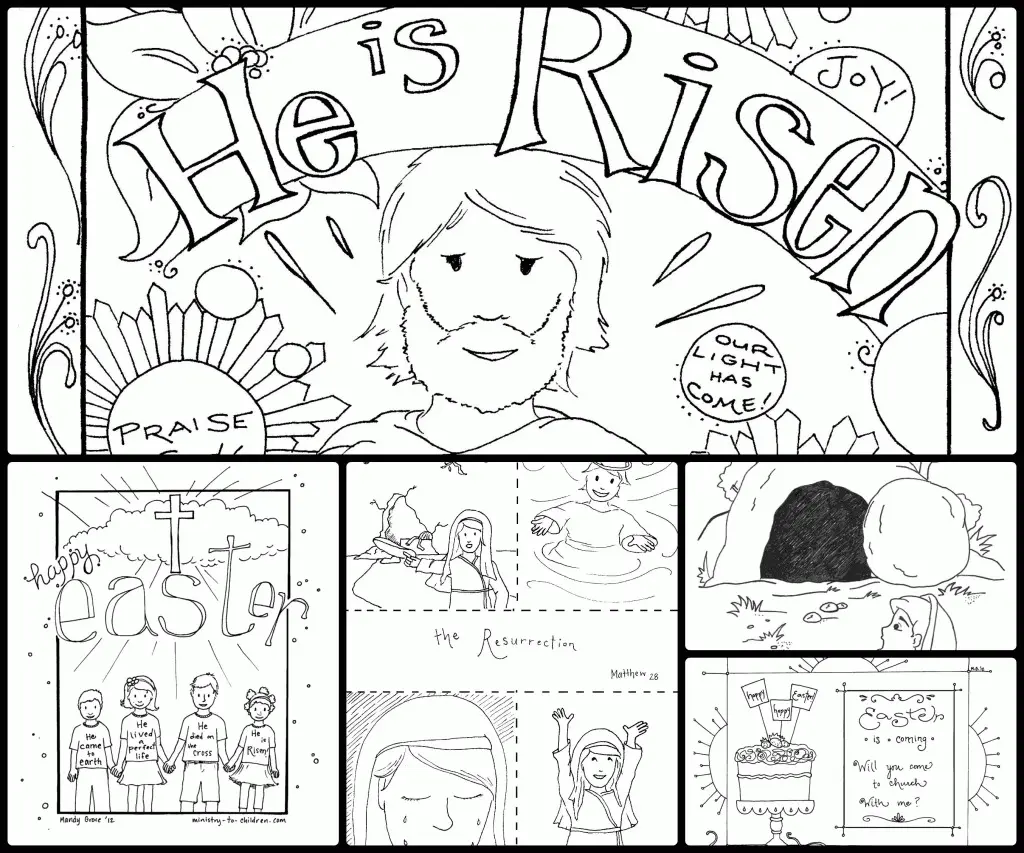 Ele esta ressuscitado para colorir 29