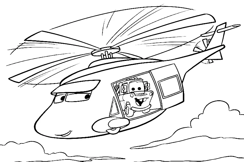 Desenhos de Helicoptero Para Colorir 18