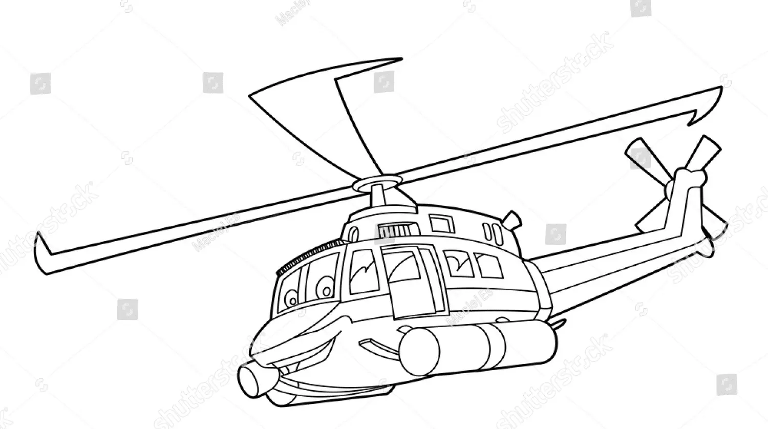 Desenhos de Helicoptero Para Colorir 31