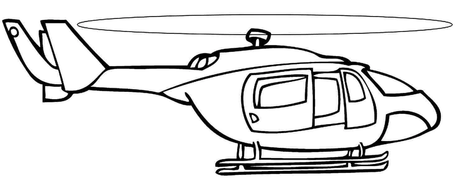 Desenhos de Helicoptero Para Colorir 47