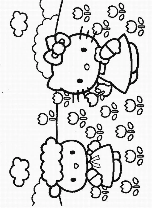 Hello Kitty Para Colorear 37